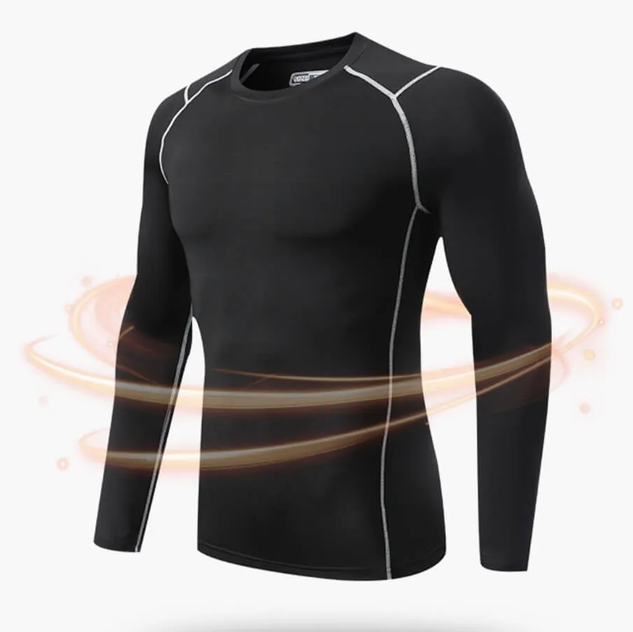 2Pcs Men's Basketball Compression Sportswear Suits