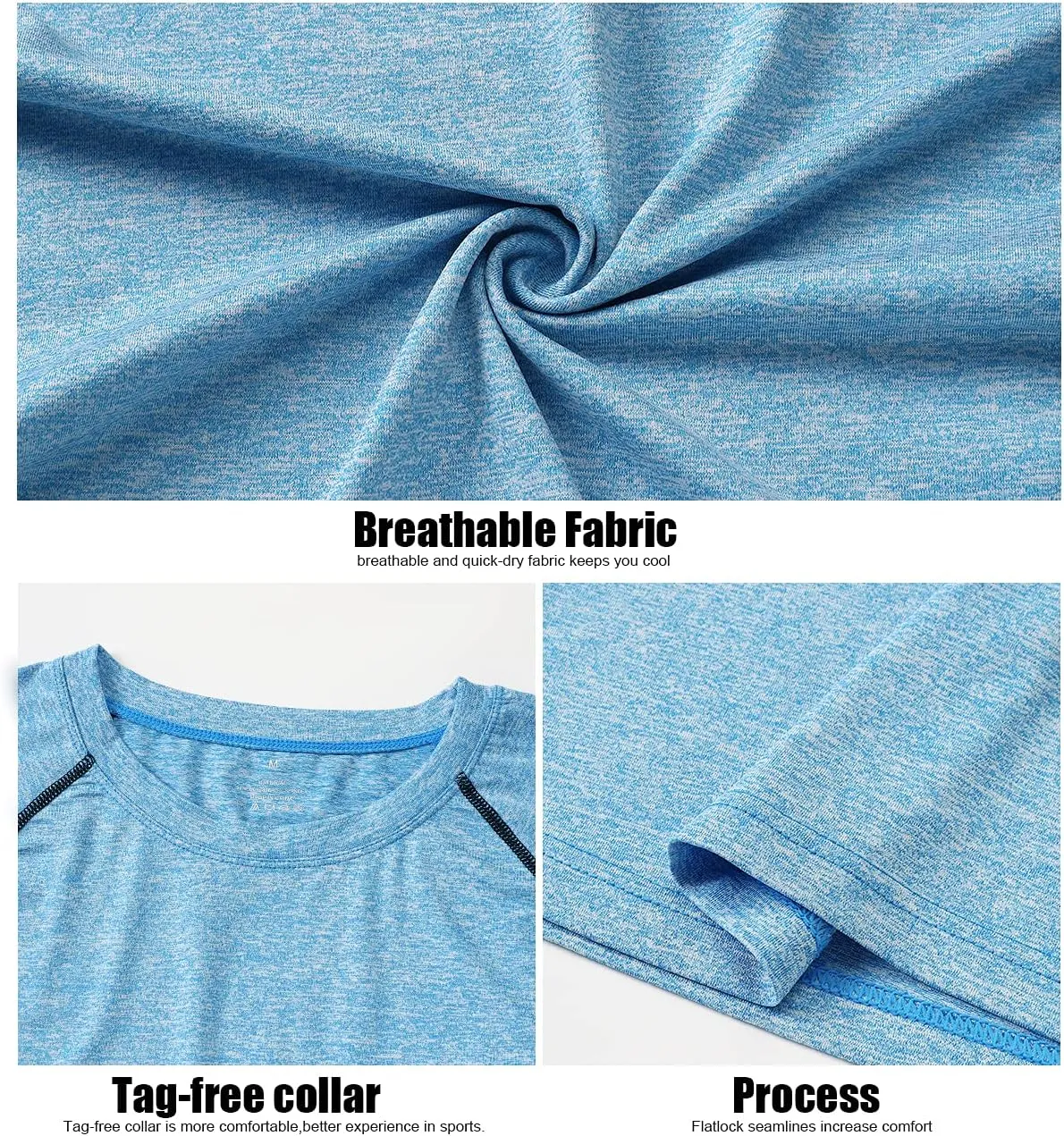3-4 Pack Dry Fit Long Sleeve Tshirt for Women Moisture Wicking Long Sleeve Tee Outdoor Compression Running Workout Tops