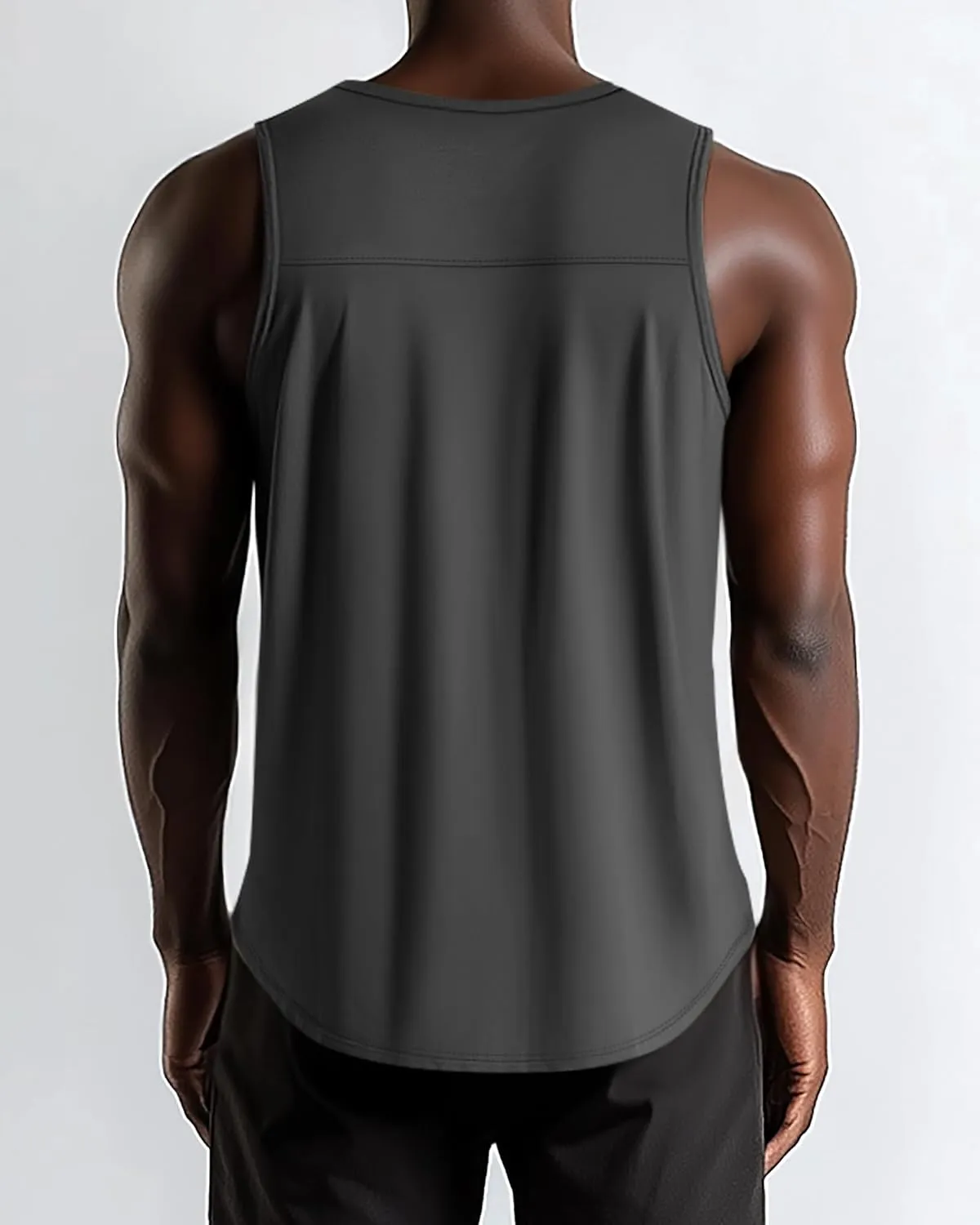 3 Pack Big and Tall Cotton Men's Tank Tops Plus Size Workout Sleeveless Tee Shirts Crew Neck Muscle Shirts L-5XL