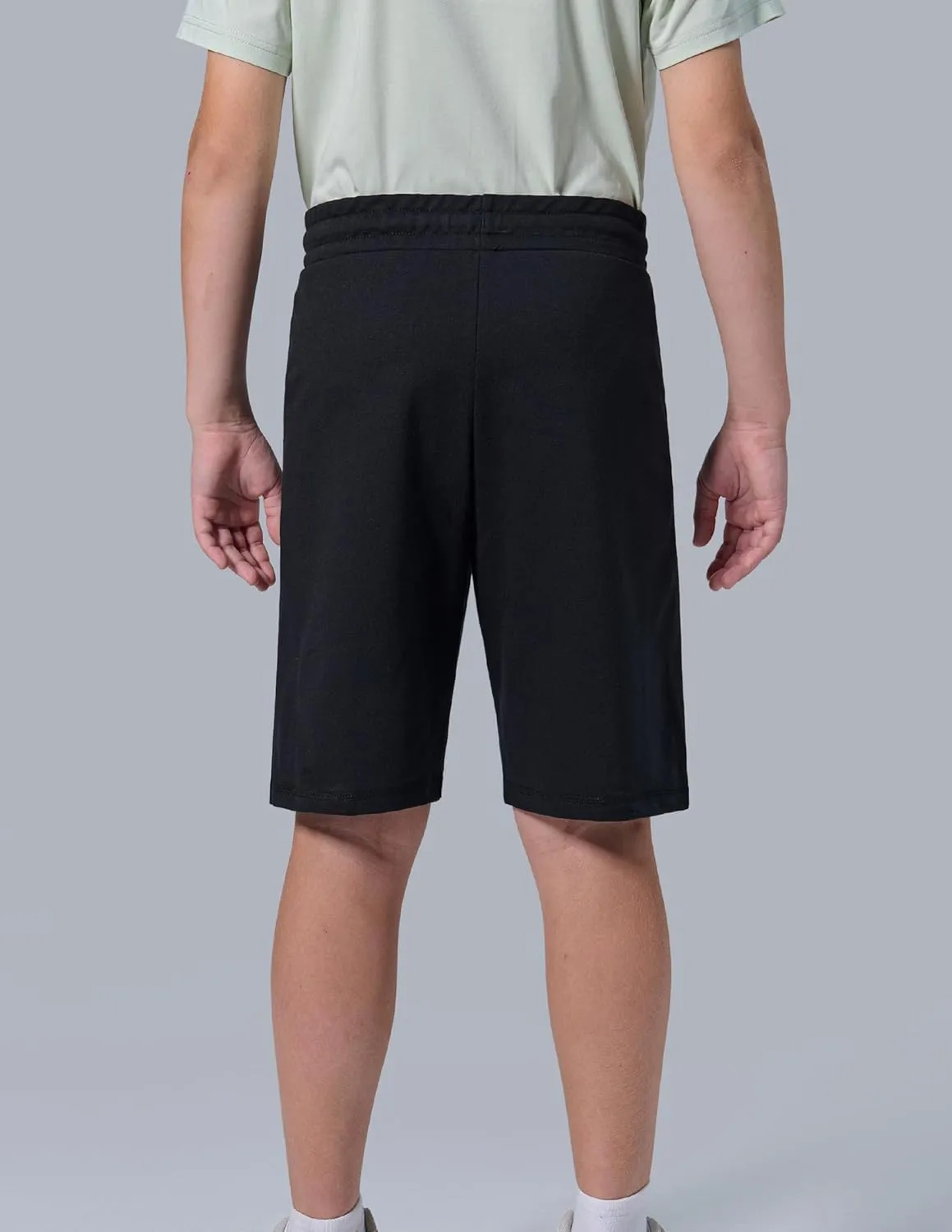 3 Pack Boys' Pull On Jogger Shorts Youth Kids Casual Terry Sweat Shorts with Pockets Drawstring
