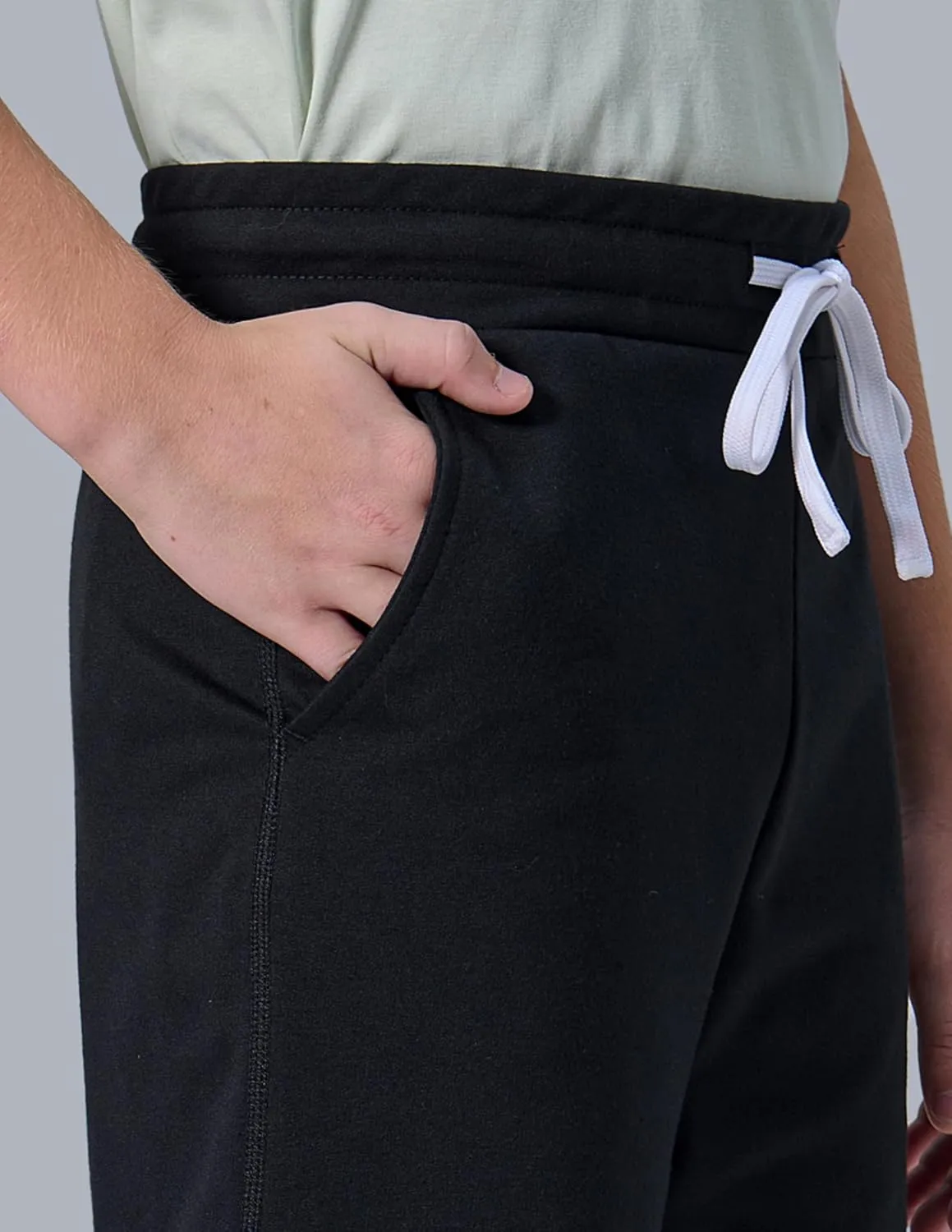 3 Pack Boys' Pull On Jogger Shorts Youth Kids Casual Terry Sweat Shorts with Pockets Drawstring