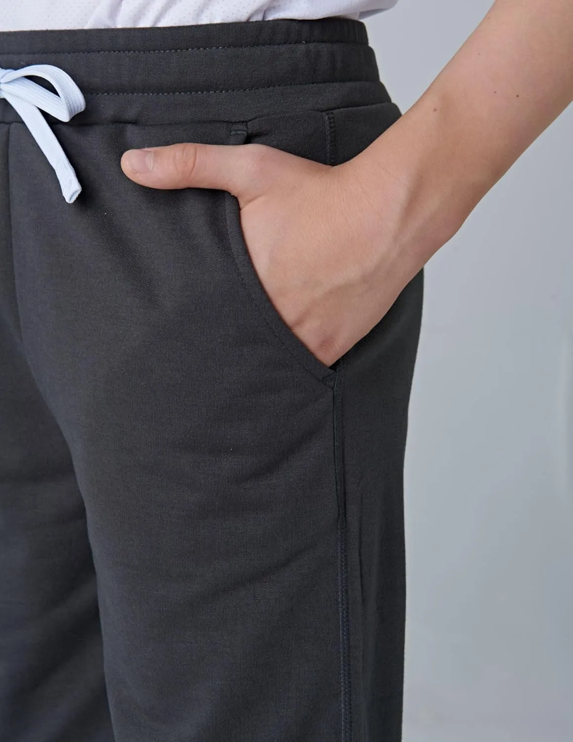 3 Pack Boys' Pull On Jogger Shorts Youth Kids Casual Terry Sweat Shorts with Pockets Drawstring