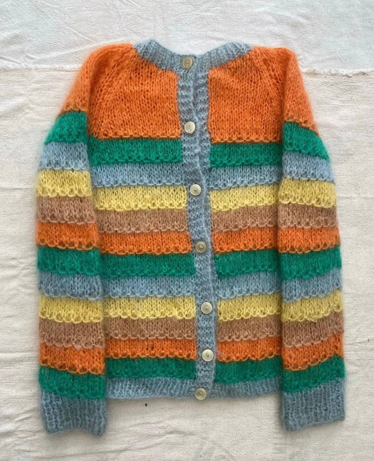 60s/70s mohair striped sweater