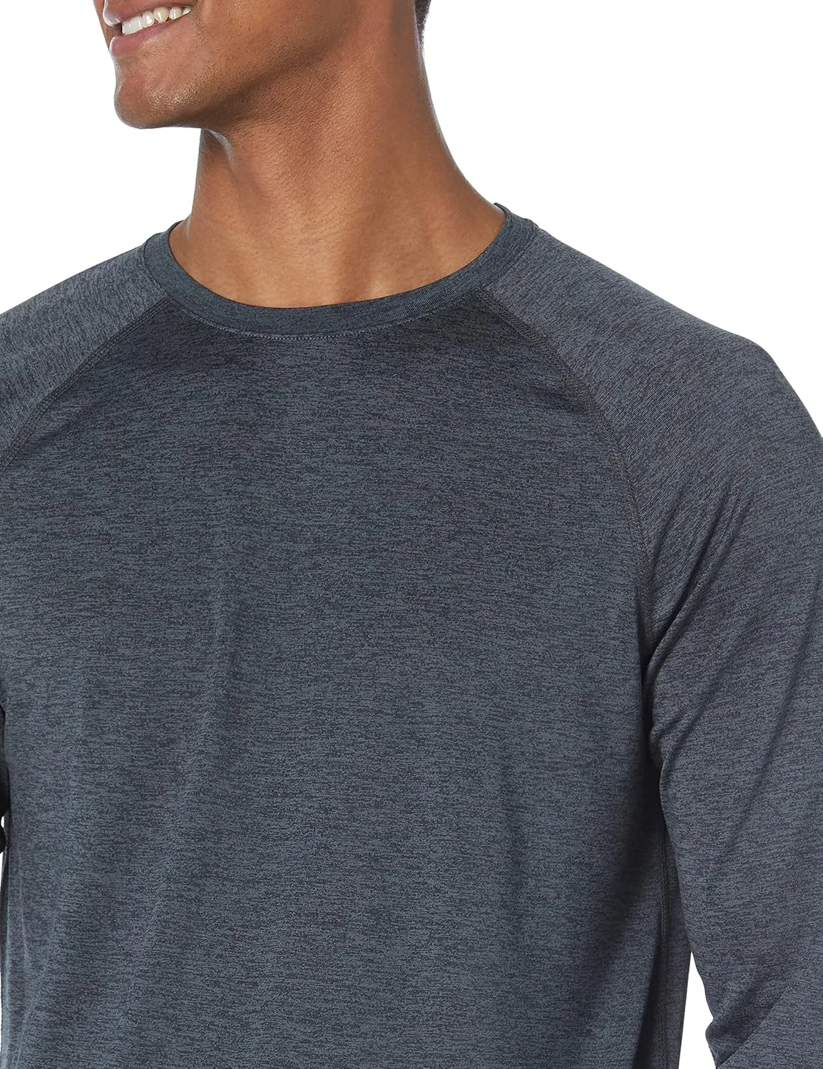 Amazon Essentials Men's Active Quick Dry Tech Stretch Lightweight Long-Sleeve T-Shirt (Available in Big&Tall)