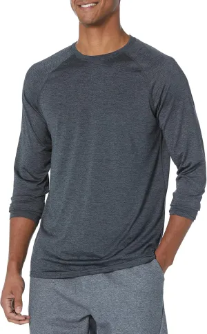Amazon Essentials Men's Active Quick Dry Tech Stretch Lightweight Long-Sleeve T-Shirt (Available in Big&Tall)
