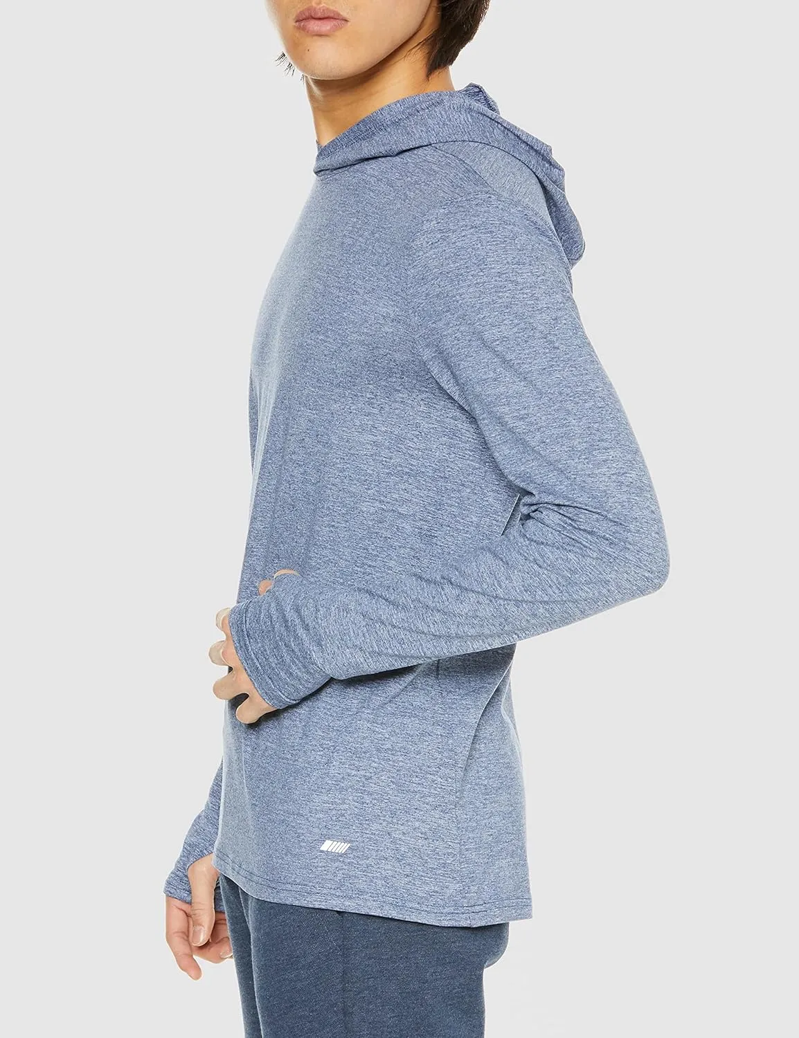 Amazon Essentials Men's Active Quick Dry Tech Stretch Long-Sleeve Hooded Pullover T-Shirt