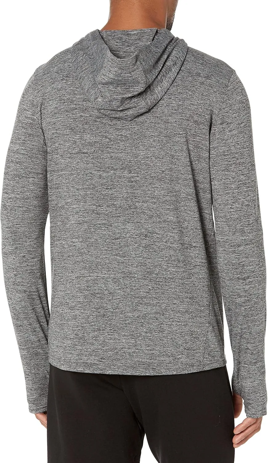 Amazon Essentials Men's Active Quick Dry Tech Stretch Long-Sleeve Hooded Pullover T-Shirt