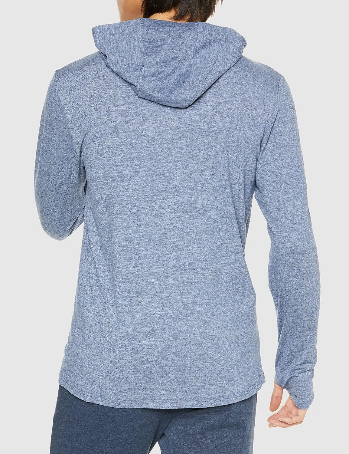 Amazon Essentials Men's Active Quick Dry Tech Stretch Long-Sleeve Hooded Pullover T-Shirt
