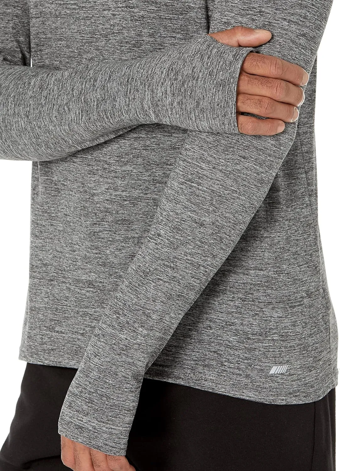Amazon Essentials Men's Active Quick Dry Tech Stretch Long-Sleeve Hooded Pullover T-Shirt