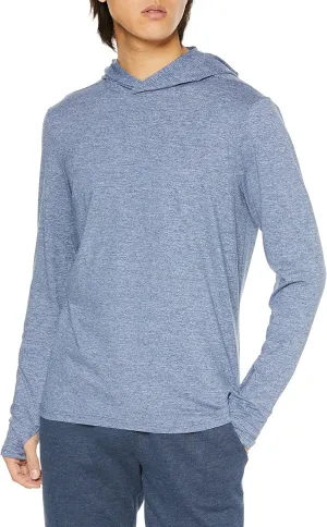 Amazon Essentials Men's Active Quick Dry Tech Stretch Long-Sleeve Hooded Pullover T-Shirt