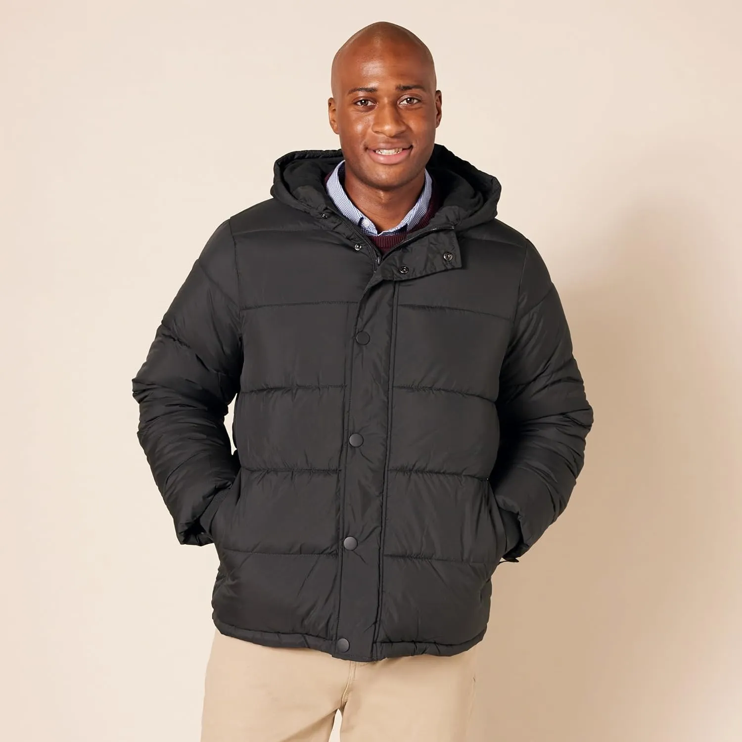 Amazon Essentials Men's Heavyweight Hooded Puffer Coat