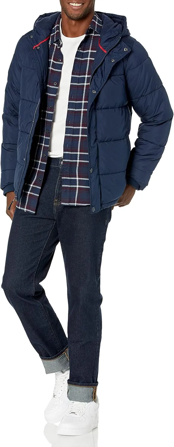 Amazon Essentials Men's Heavyweight Hooded Puffer Coat