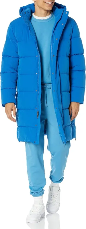 Amazon Essentials Men's Hooded Long Puffer Coat