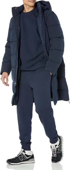 Amazon Essentials Men's Hooded Long Puffer Coat