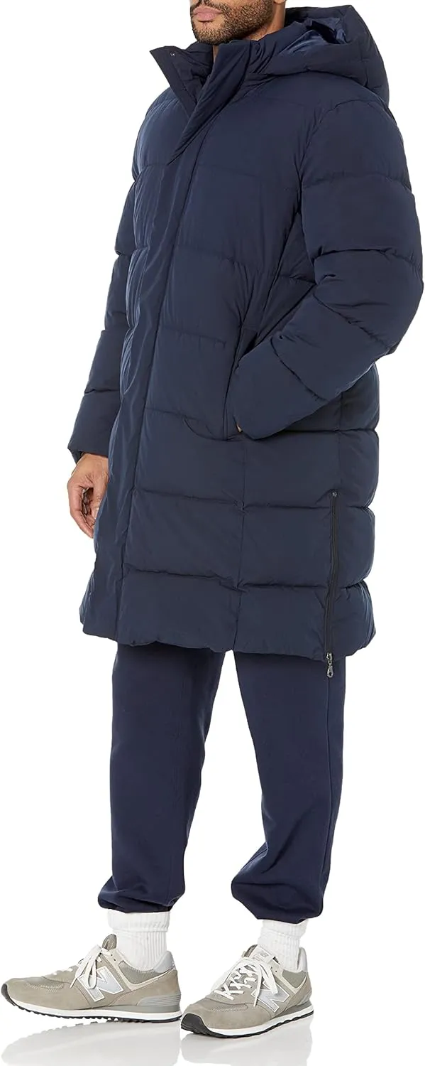 Amazon Essentials Men's Hooded Long Puffer Coat