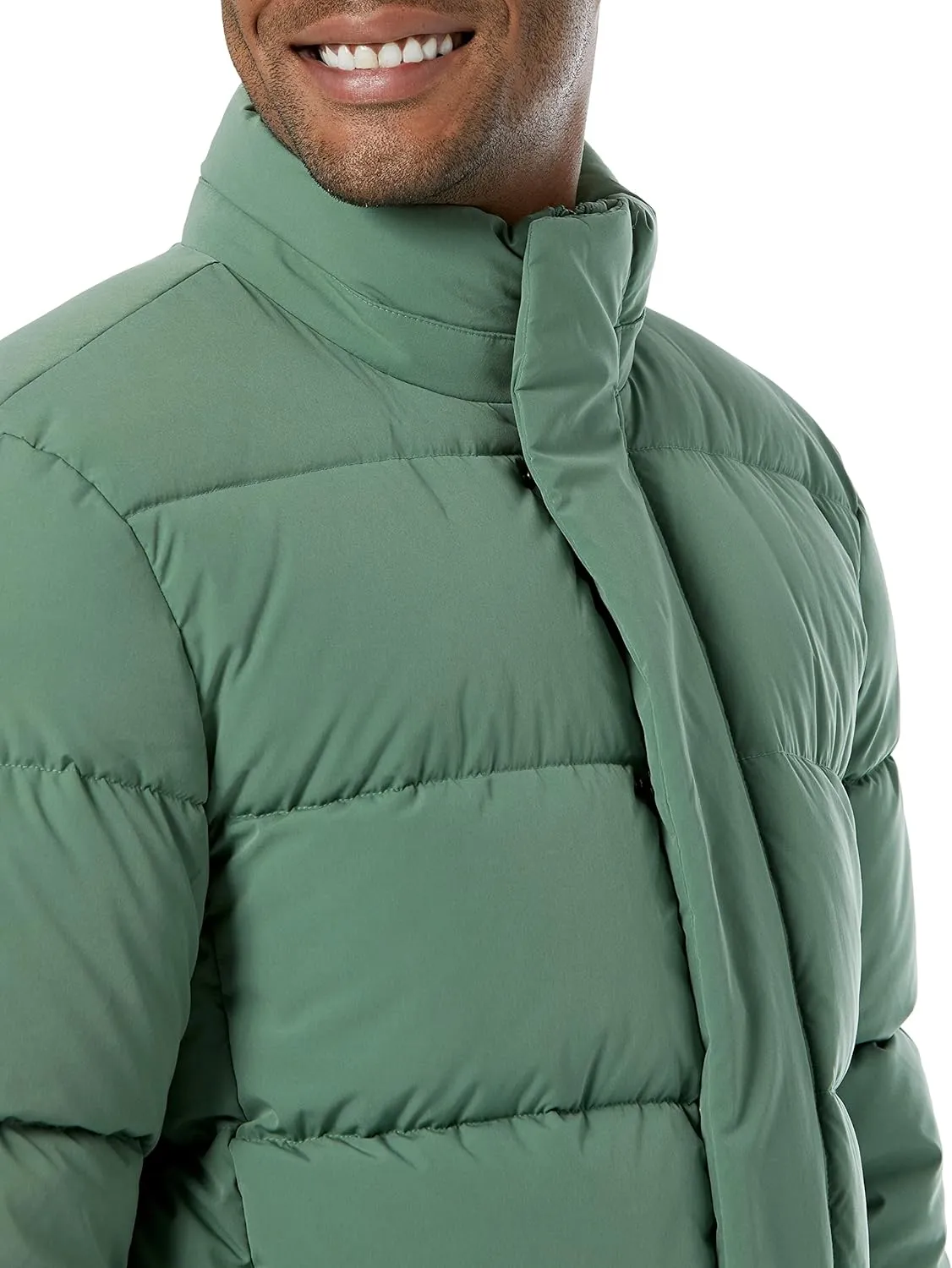 Amazon Essentials Men's Hooded Long Puffer Coat