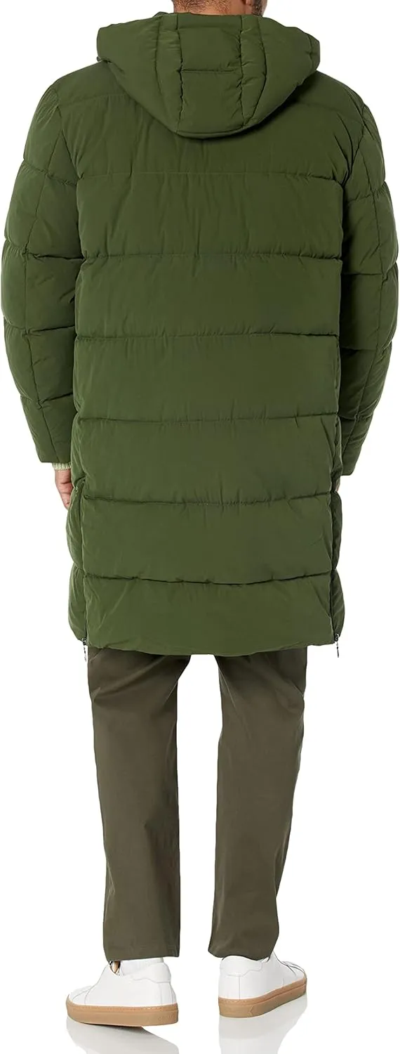 Amazon Essentials Men's Hooded Long Puffer Coat