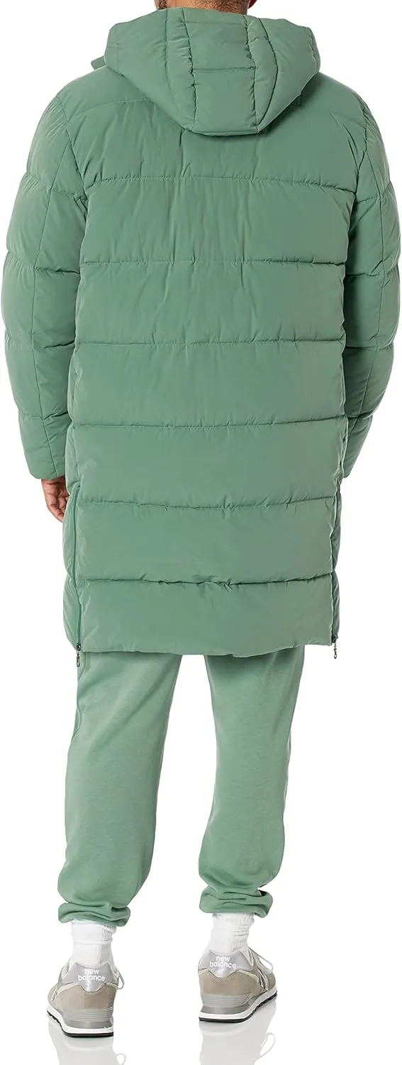 Amazon Essentials Men's Hooded Long Puffer Coat