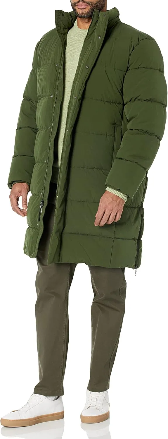 Amazon Essentials Men's Hooded Long Puffer Coat