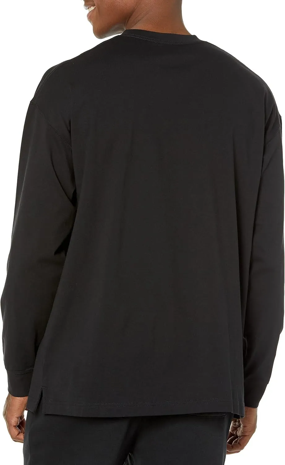 Amazon Essentials Men's Long-Sleeve T-Shirt Oversized-Fit Organic Cotton