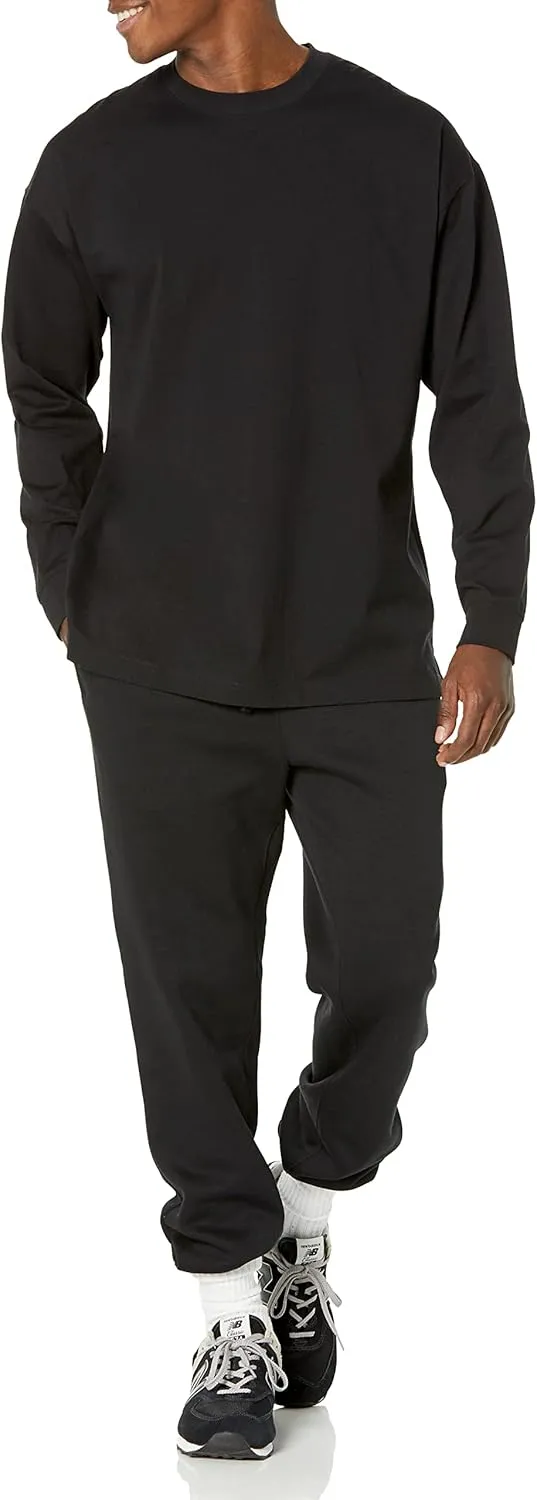 Amazon Essentials Men's Long-Sleeve T-Shirt Oversized-Fit Organic Cotton