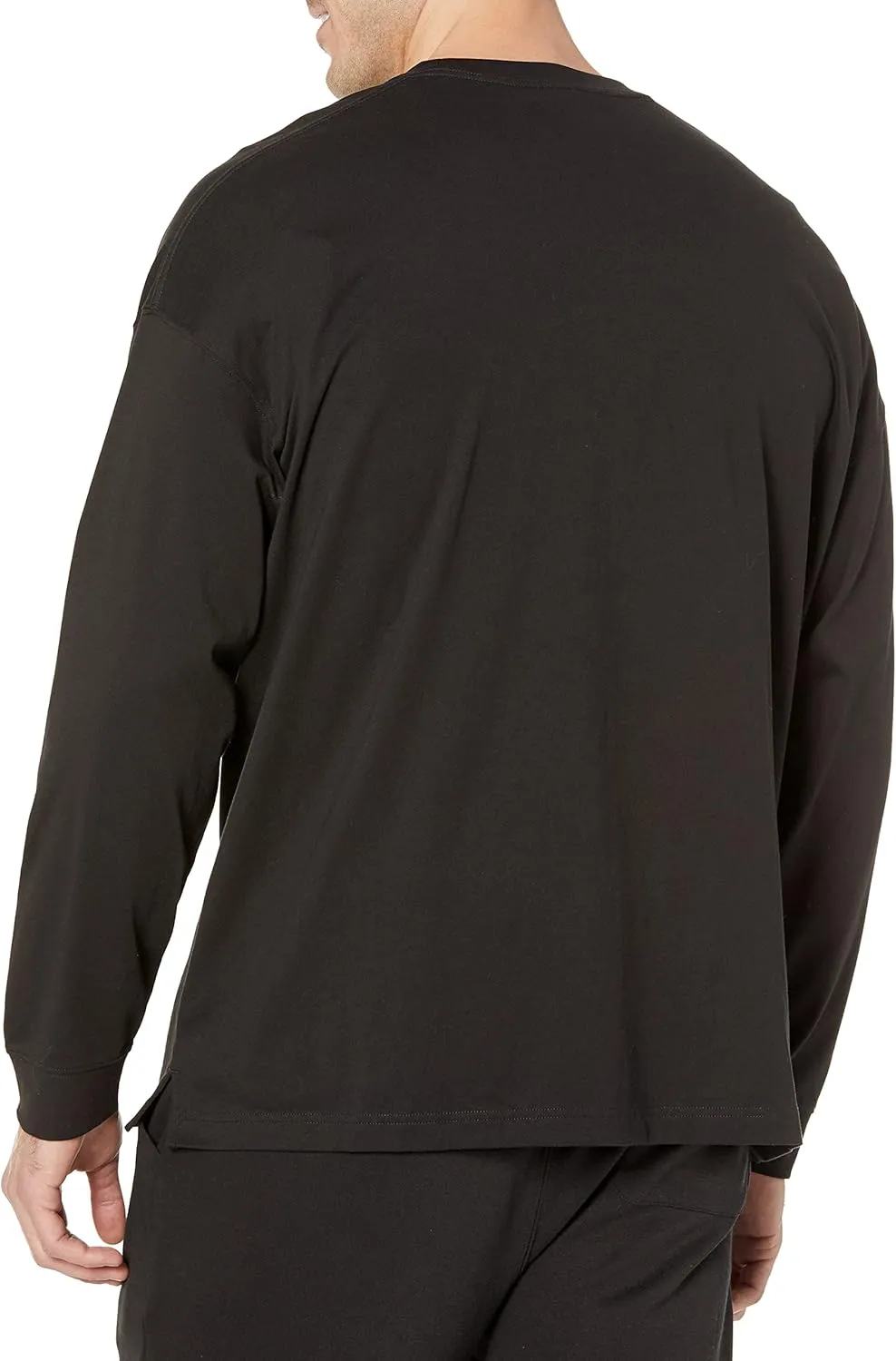 Amazon Essentials Men's Long-Sleeve T-Shirt Oversized-Fit Organic Cotton