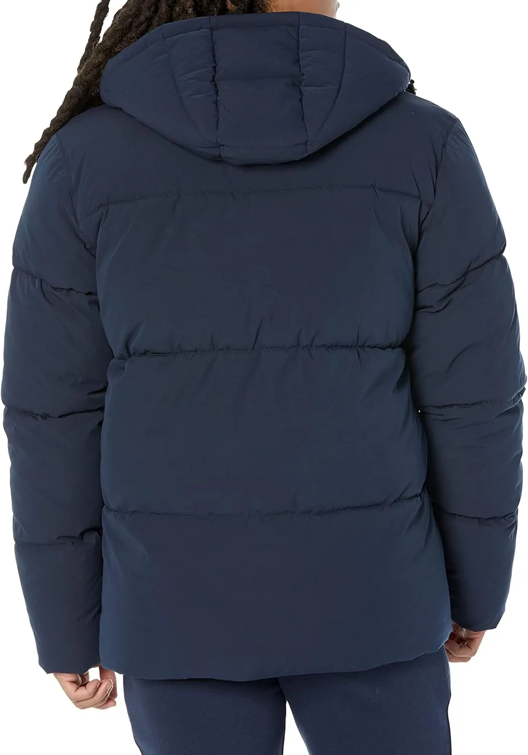 Amazon Essentials Men's Mid-Length Hooded Puffer Coat (Available in Big & Tall)