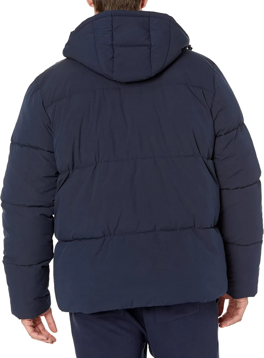 Amazon Essentials Men's Mid-Length Hooded Puffer Coat (Available in Big & Tall)