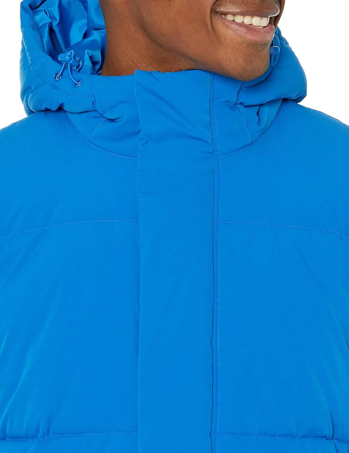 Amazon Essentials Men's Mid-Length Hooded Puffer Coat (Available in Big & Tall)
