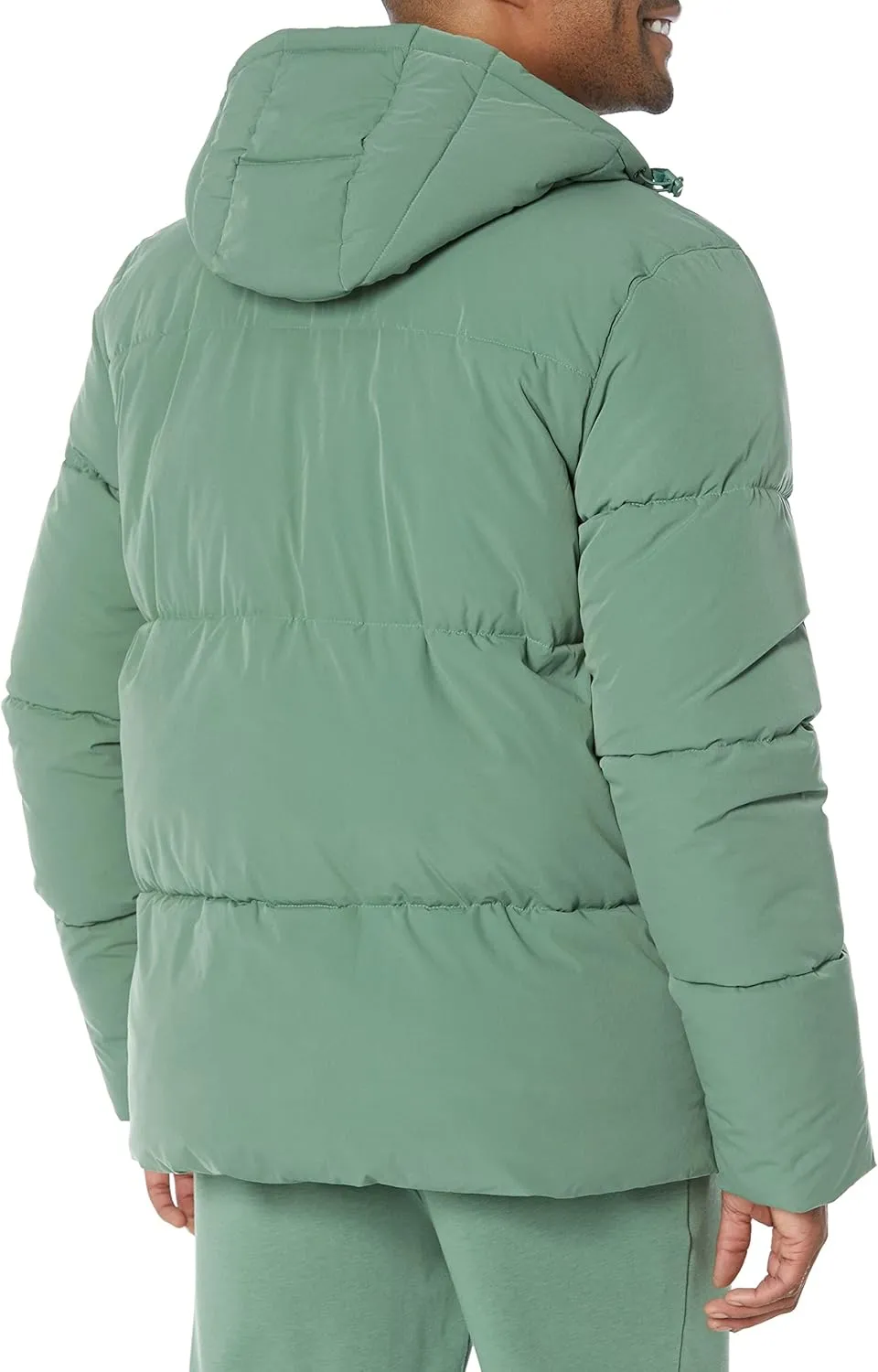Amazon Essentials Men's Mid-Length Hooded Puffer Coat (Available in Big & Tall)