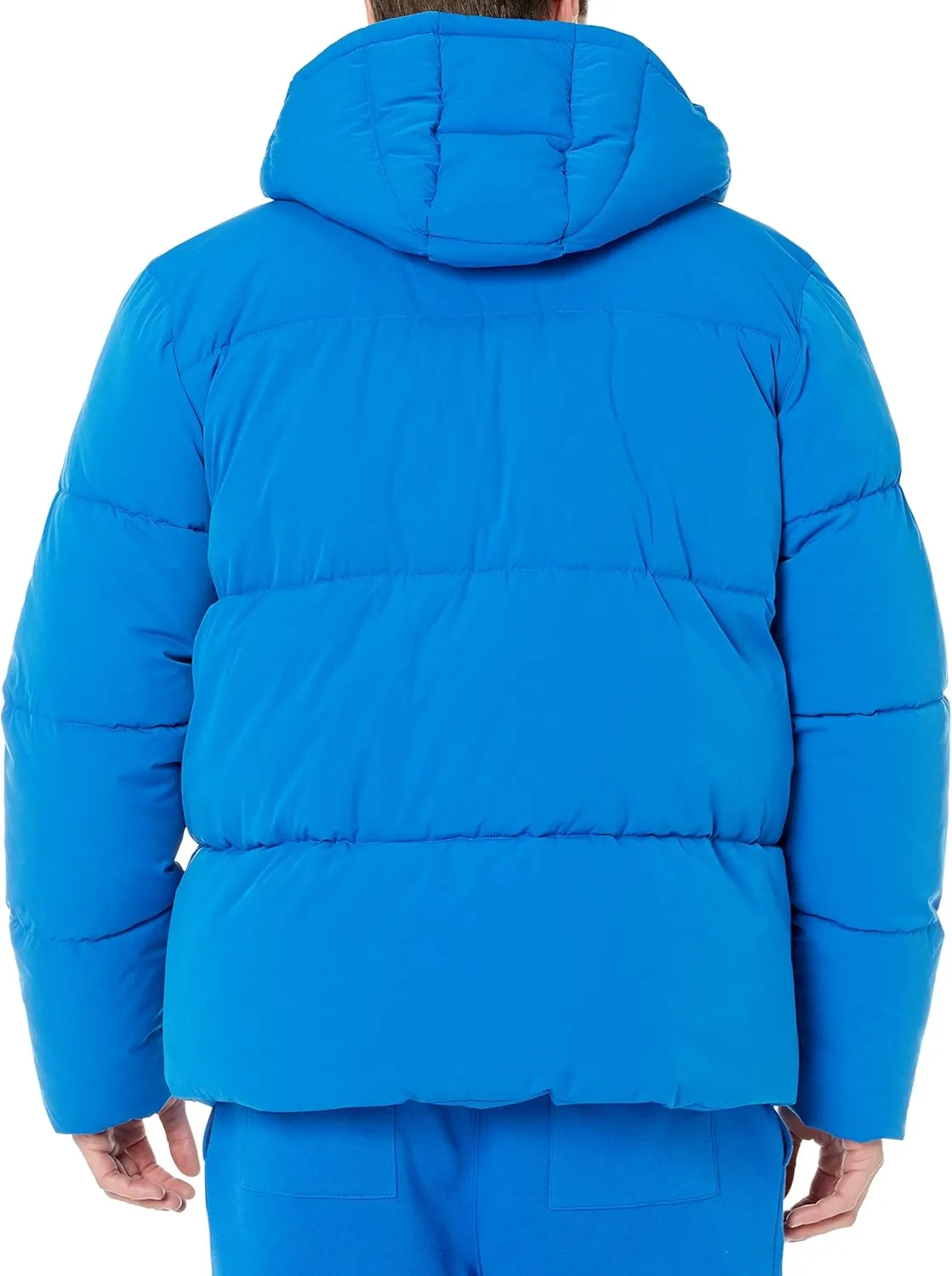 Amazon Essentials Men's Mid-Length Hooded Puffer Coat (Available in Big & Tall)