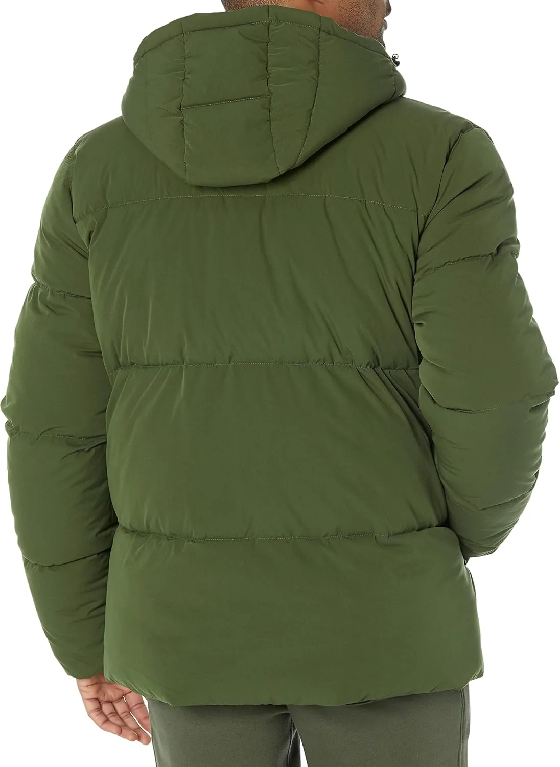 Amazon Essentials Men's Mid-Length Hooded Puffer Coat (Available in Big & Tall)