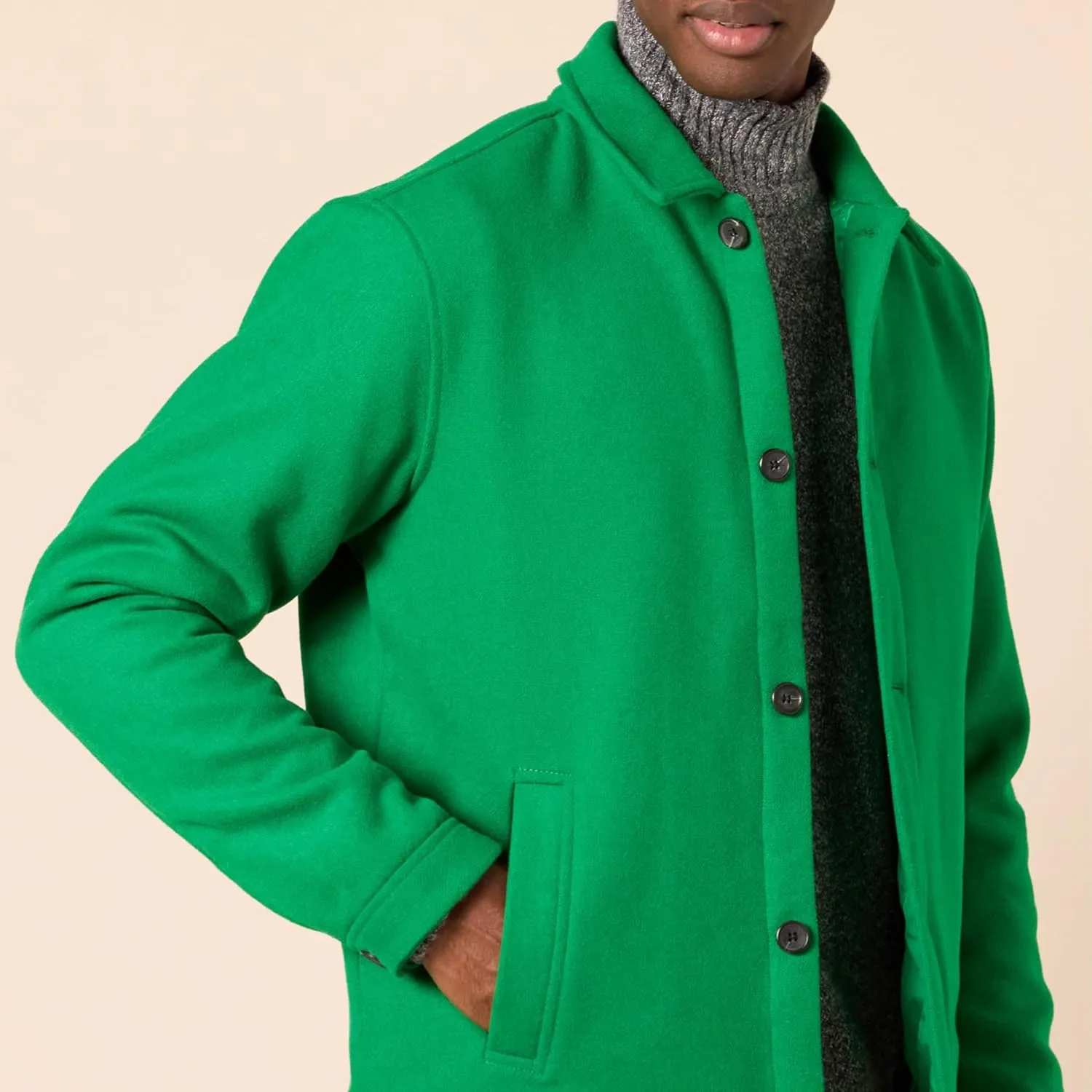 Amazon Essentials Men's Wool Bomber Jacket (Available in Big & Tall)