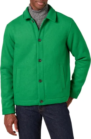 Amazon Essentials Men's Wool Bomber Jacket (Available in Big & Tall)