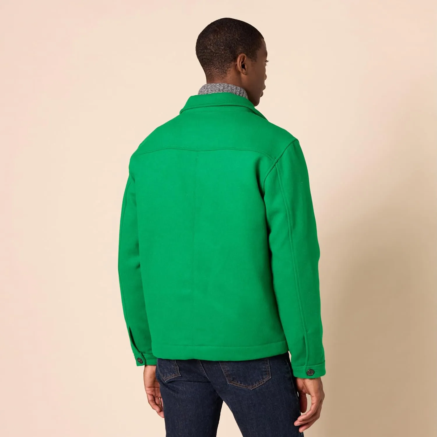 Amazon Essentials Men's Wool Bomber Jacket (Available in Big & Tall)