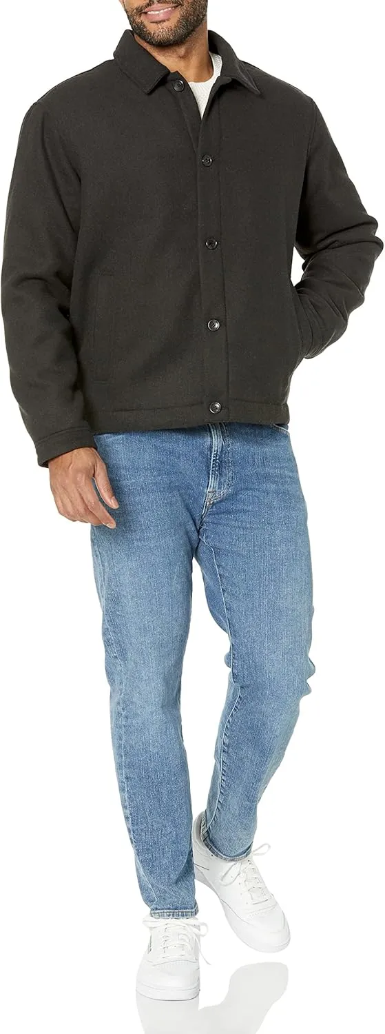 Amazon Essentials Men's Wool Bomber Jacket (Available in Big & Tall)