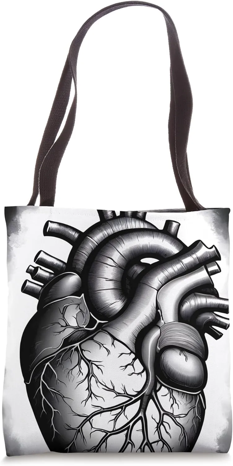 Anatomical Human Heart Medical Doctor Heart Anatomy Tote Bag