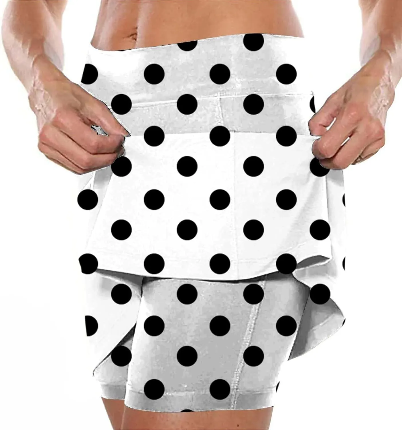 Athletic Skorts for Women Cute Preppy Mini Skirt with Pockets High Waisted Tennis Skirts with Shorts Casual Yoga Skort