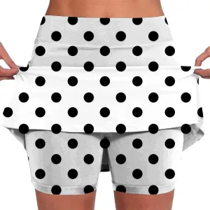 Athletic Skorts for Women Cute Preppy Mini Skirt with Pockets High Waisted Tennis Skirts with Shorts Casual Yoga Skort