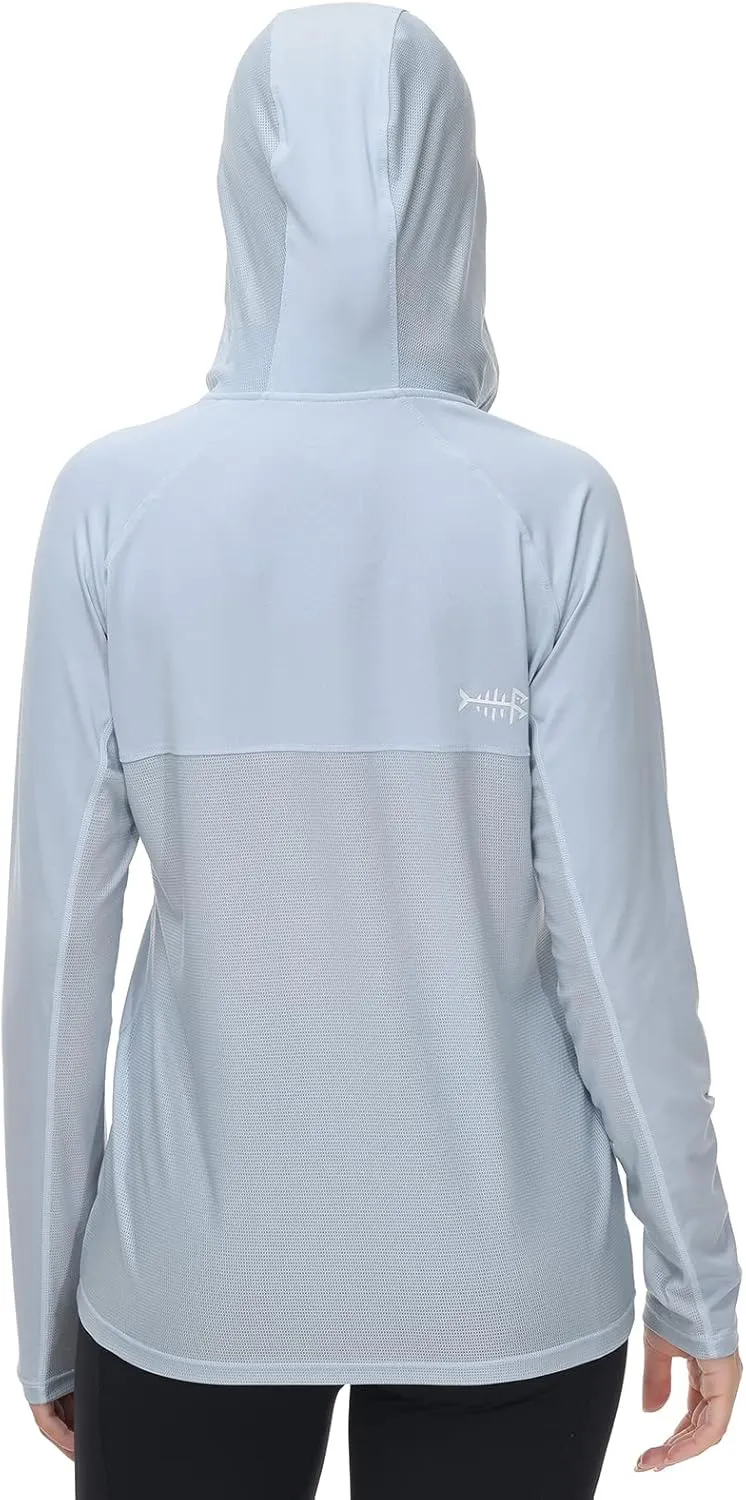 BASSDASH Womens UPF 50  Performance Hoodie Long Sleeve UV Fishing Hiking Shirt