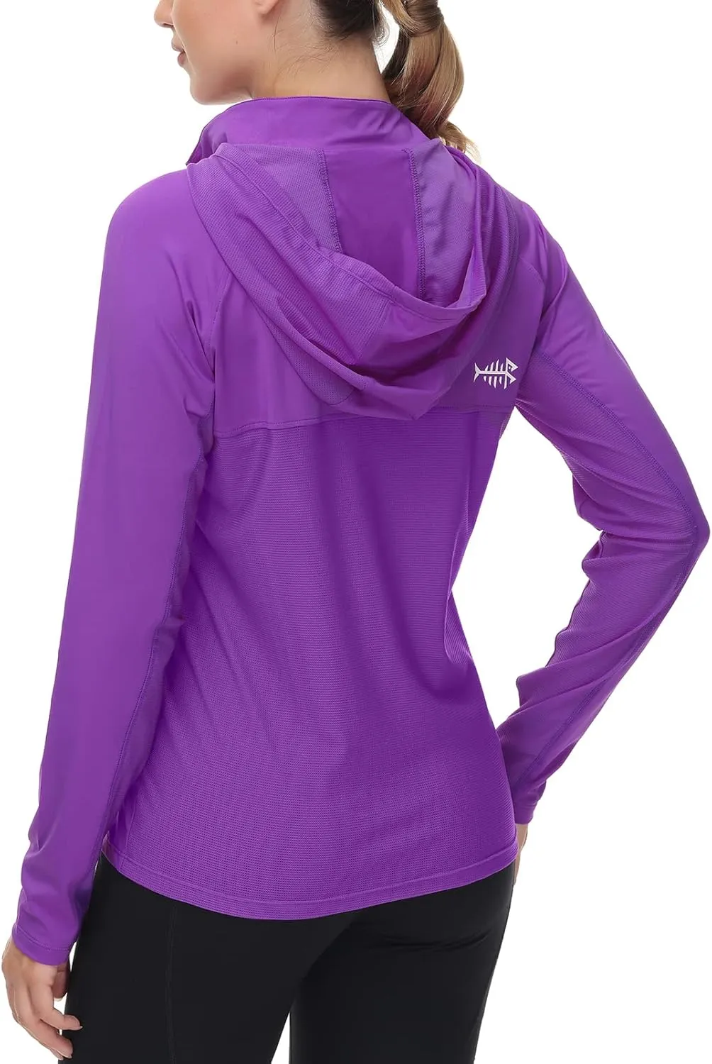 BASSDASH Womens UPF 50  Performance Hoodie Long Sleeve UV Fishing Hiking Shirt
