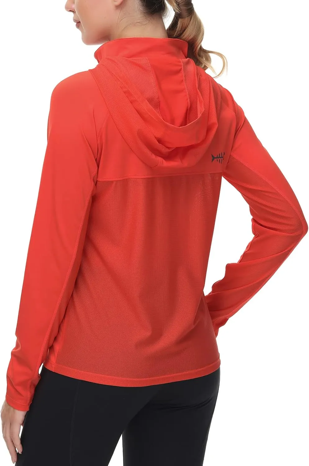 BASSDASH Womens UPF 50  Performance Hoodie Long Sleeve UV Fishing Hiking Shirt