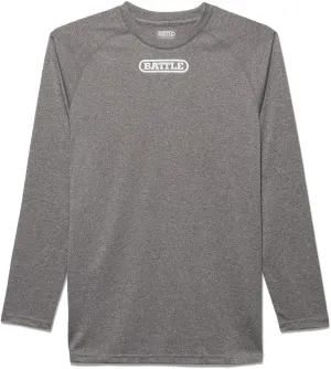 Battle Sports Dry-Fit Moisture Wicking Active Athletic Performance Long-Sleeve T-Shirt for Adults & Kids