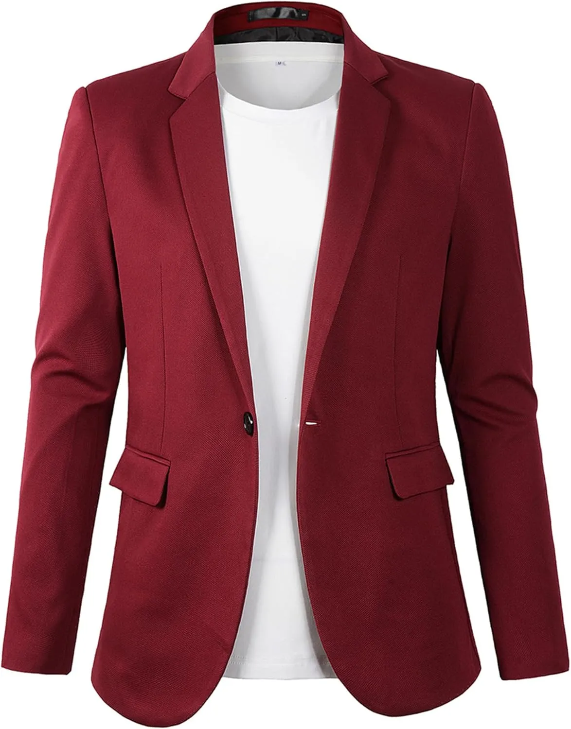 Beninos Men's Casual Blazer Suit Jackets Lightweight Sports Coats One Button