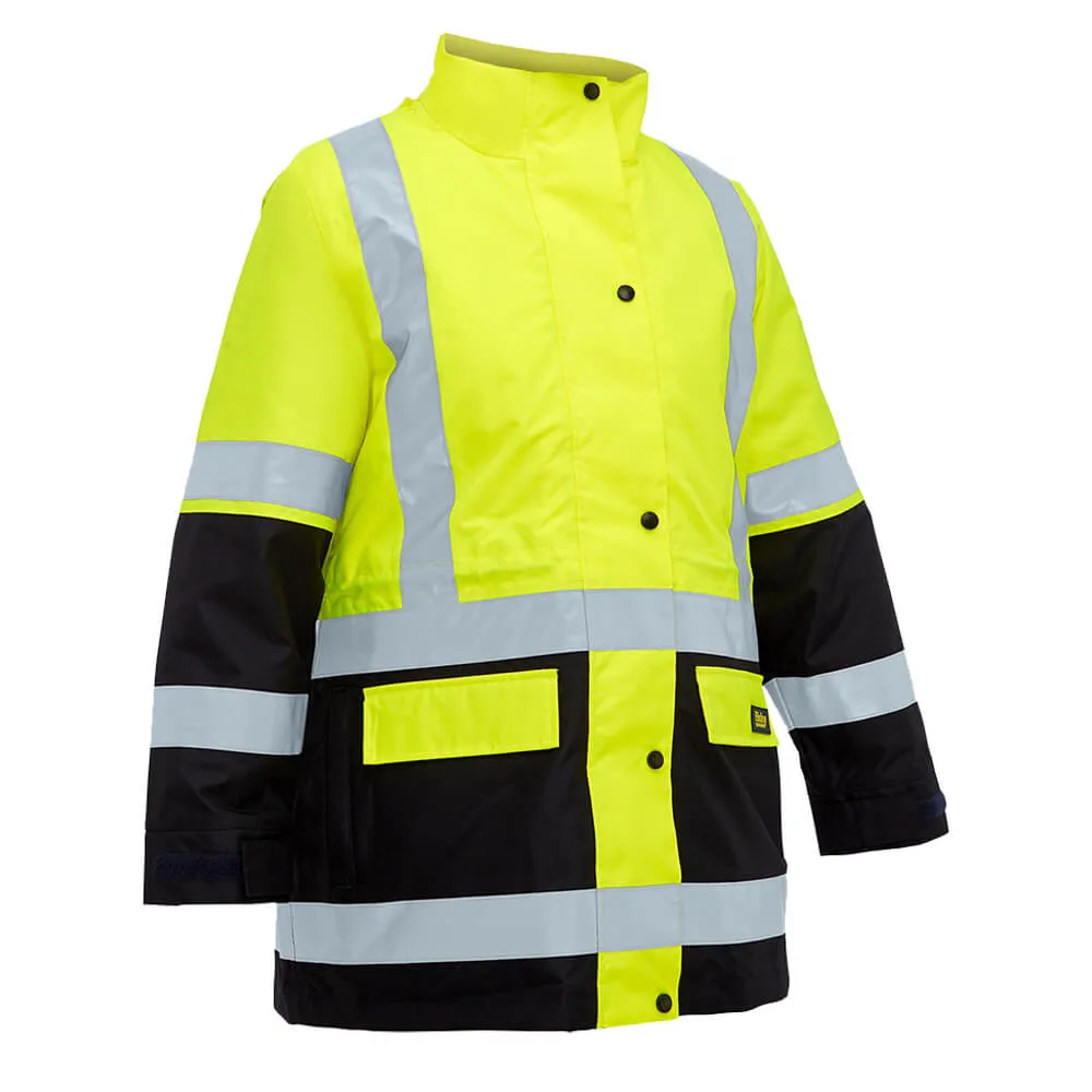 Bisley BKL6975 Women's Taped Hi Vis 5 In 1 Rain Jacket