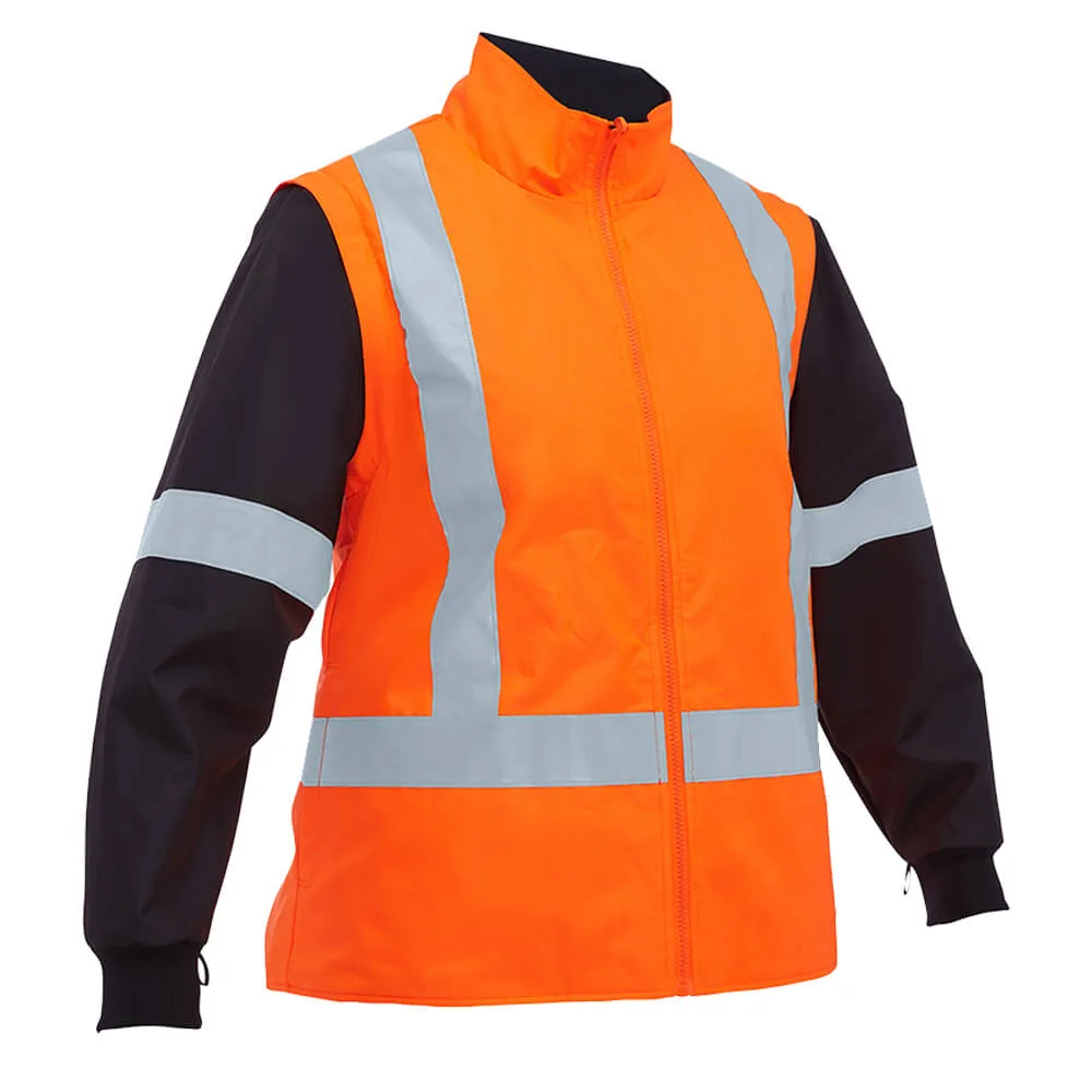 Bisley BKL6975 Women's Taped Hi Vis 5 In 1 Rain Jacket