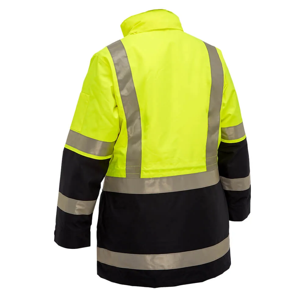 Bisley BKL6975 Women's Taped Hi Vis 5 In 1 Rain Jacket