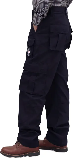 BOCOMAL FR Pants for Men Cargo Pockets Flame Resistant/Fire Retardant Elastic Waist Water & Oil Repellent Finish