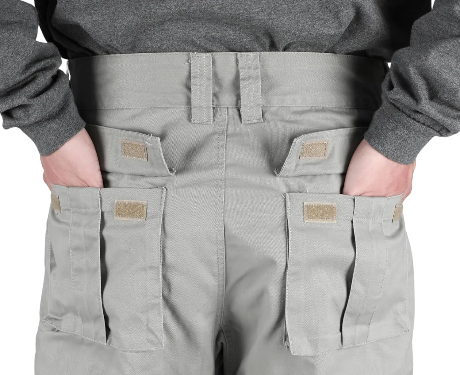 BOCOMAL FR Pants for Men Cargo Pockets Flame Resistant/Fire Retardant Elastic Waist Water & Oil Repellent Finish