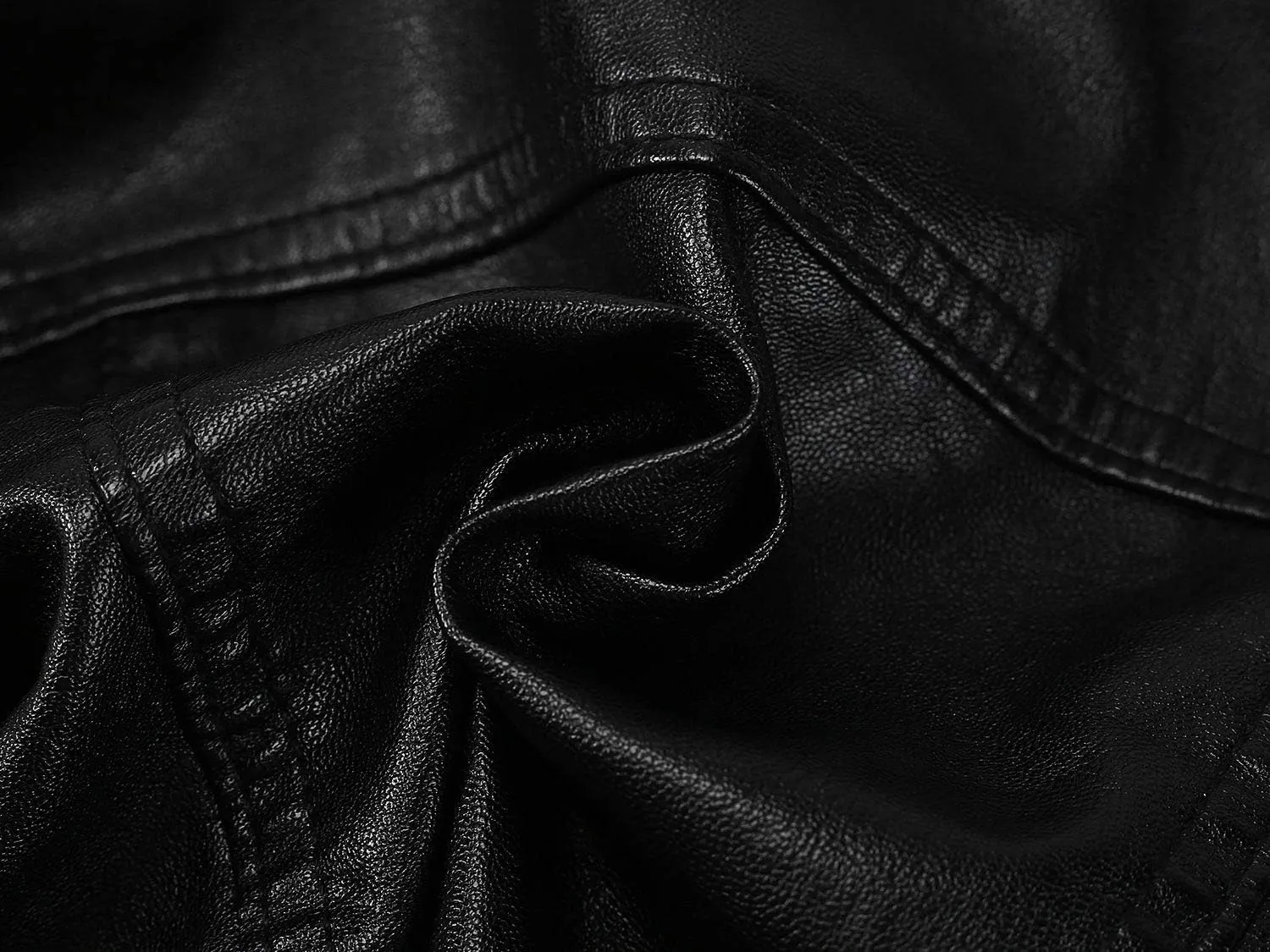 Boys' Faux Leather Motorcycle Jacket Children Zipper Leather Coats